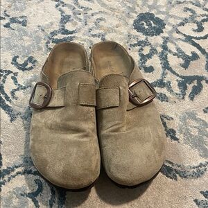 Madden Girl Tan Suede Slippers